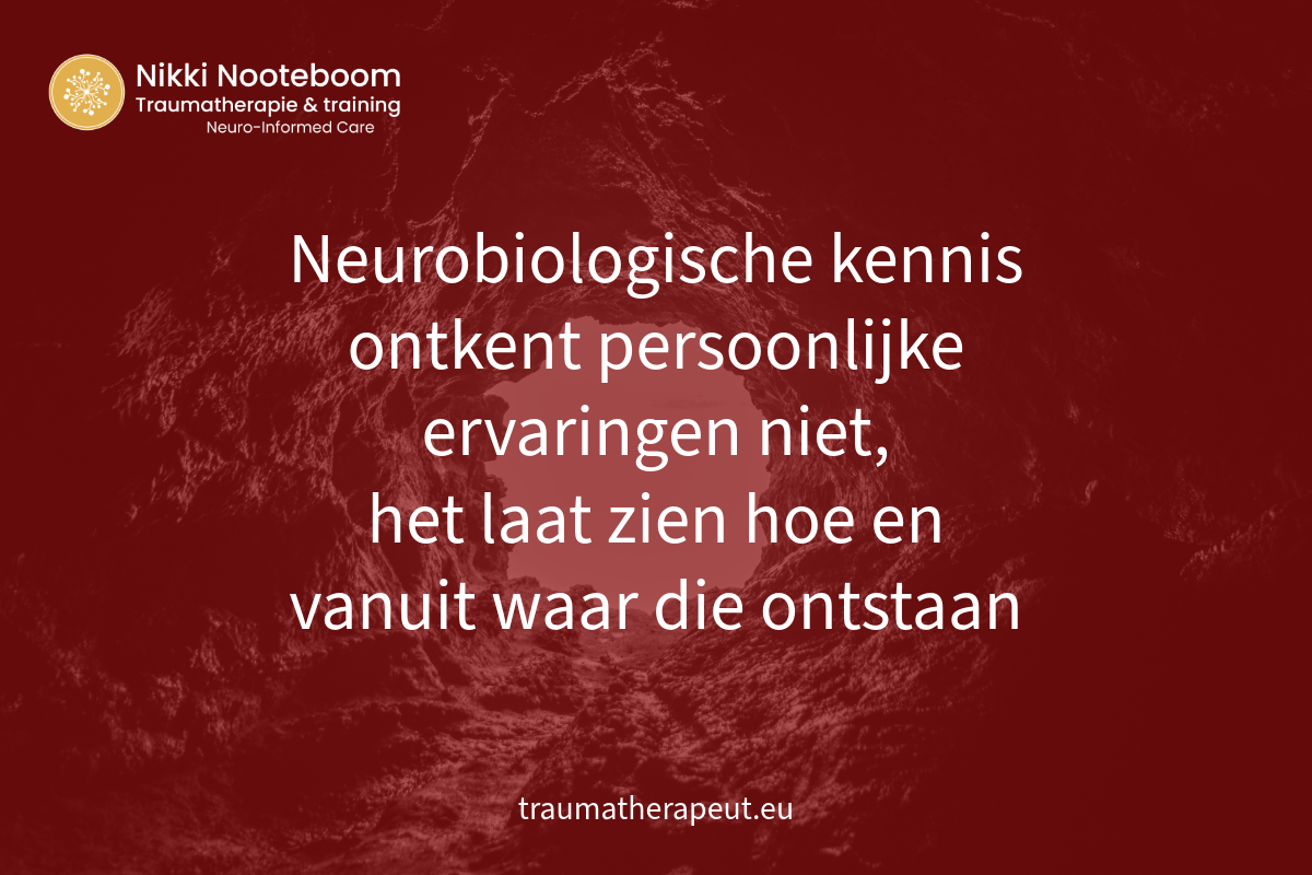 grot vanuit beneden gezien als metafoor voor vastzitten in overlevingsreacties en machteloosheid